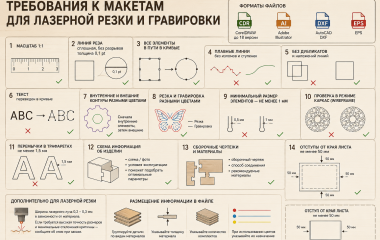 Требования к макетам для лазерной резки и гравировки